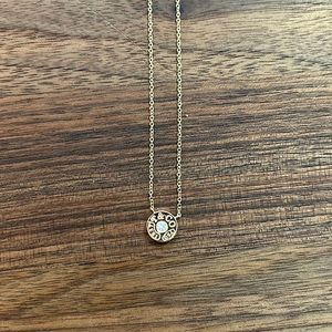 Tiffany 1837 rose gold circle pendant necklace
